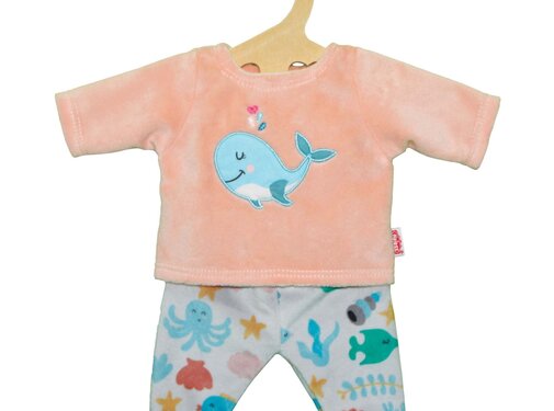 Heless Fluffy Pyjama "Whale Bobby", size 28-35 cm