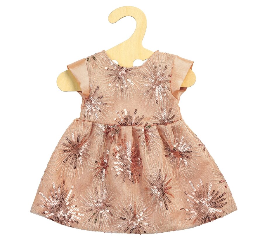 Glitterdress "Rosé Gold", size 28-35 cm