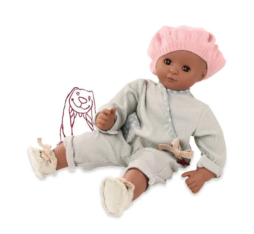 Maxy-Muffin, "Avocado", Afro, zonder haar, slaapogen, 42 cm
