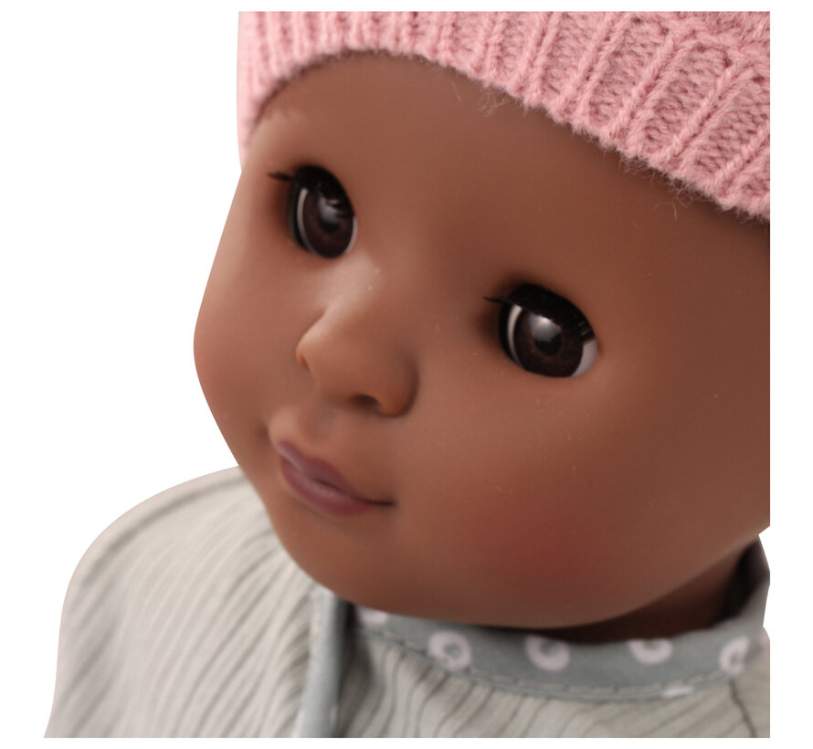 Maxy-Muffin, "Avocado", Afro, zonder haar, slaapogen, 42 cm