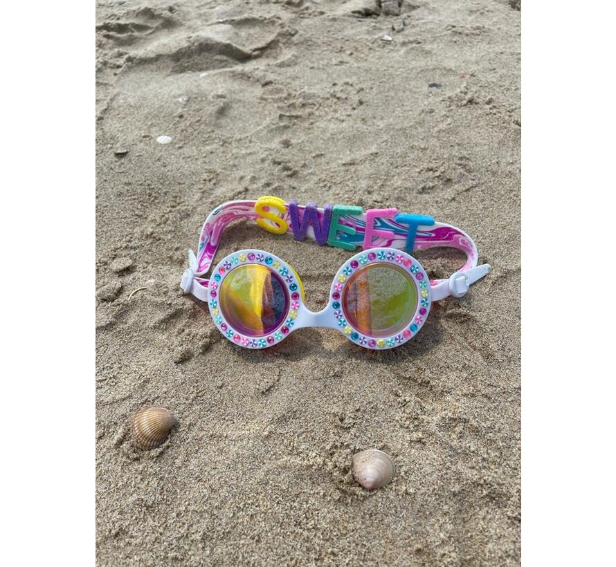 Zwembril Bright Stripe Rainbow Ribbon