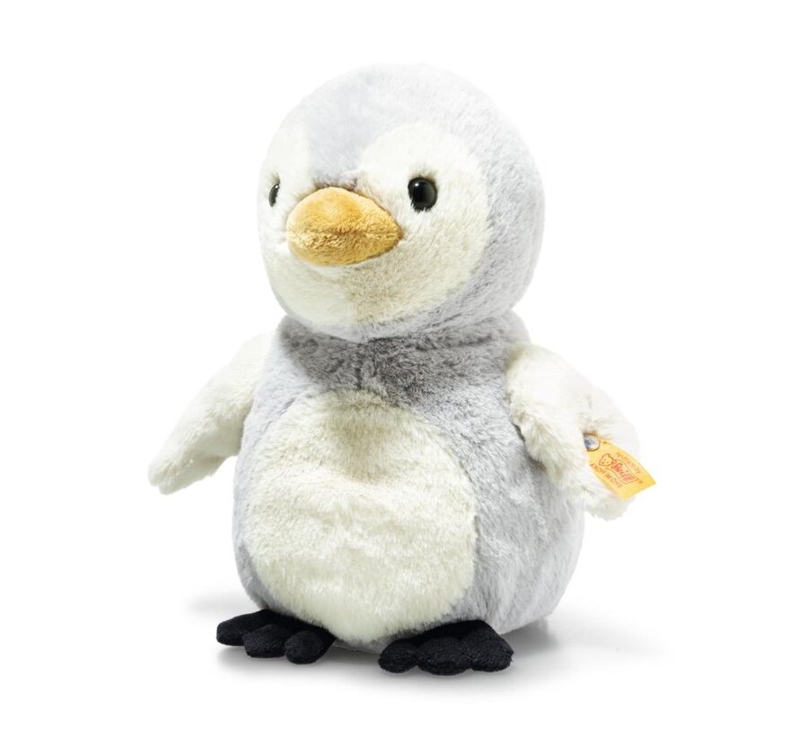 Knuffel Lio Pinguin Licht Grijs/Wit 21cm