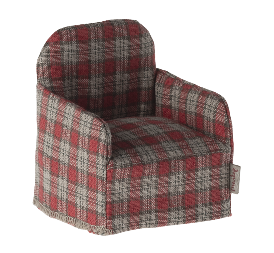 Chair Mouse Red Checker