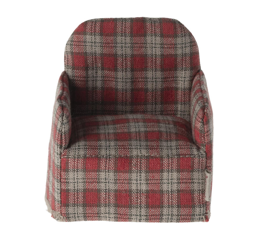 Chair Mouse Red Checker