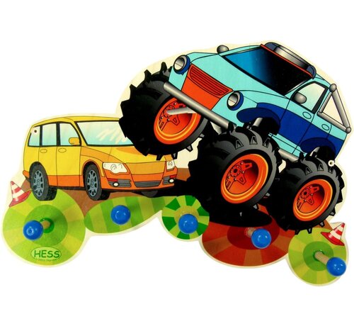 Hess Kapstok Kinderkapstok Monstertruck Hout