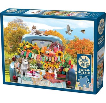 Cobble Hill Puzzle Country Truck in Autumn 500 pcs