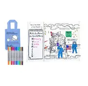 eat sleep doodle Placemat to go Space Explorer