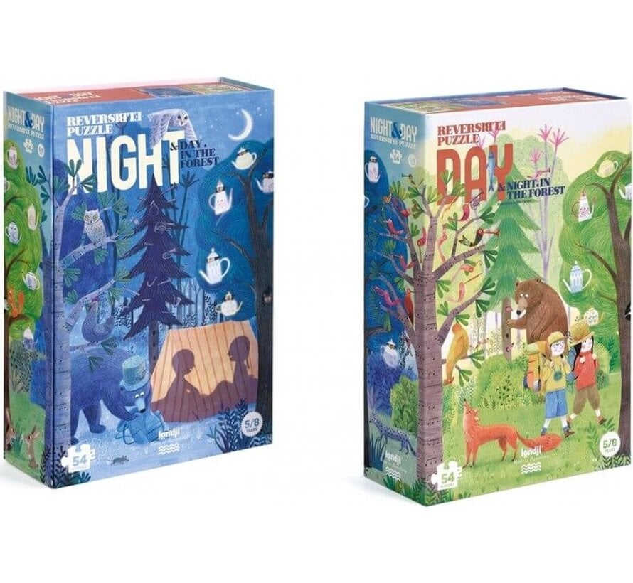 Puzzel Night&Day in the Forest 54 pcs