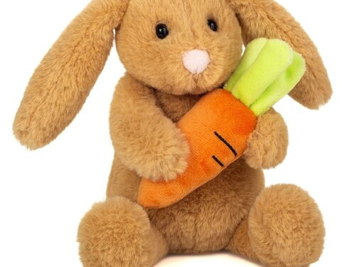 Hermann Teddy Cuddly Rabbit Lilly with Carrot 23 cm