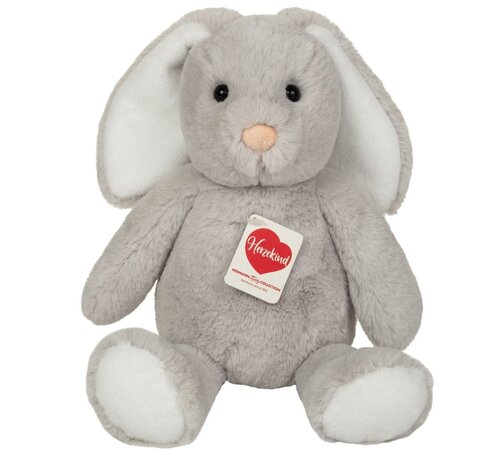 Hermann Teddy Cuddly Rabbit Abby Grey 32 cm