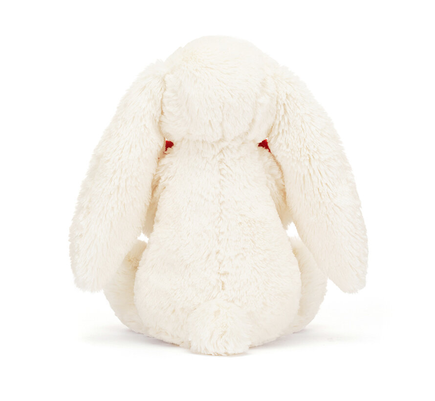 Knuffel Konijn Bashful Bunny with Heart Original 31 cm