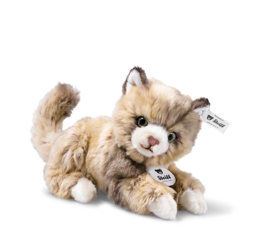 Knuffel Kat Lucy Donkergrijs 18 cm