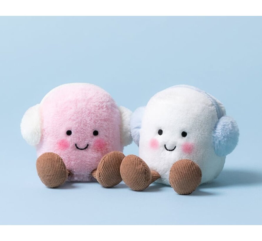 Knuffel Amuseables Toastie Pink and White Marshmallows