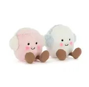 Jellycat Knuffel Amuseables Toastie Pink and White Marshmallows