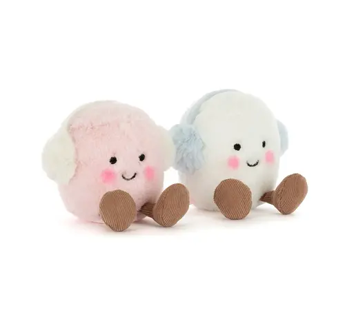 Jellycat Knuffel Amuseables Toastie Pink and White Marshmallows