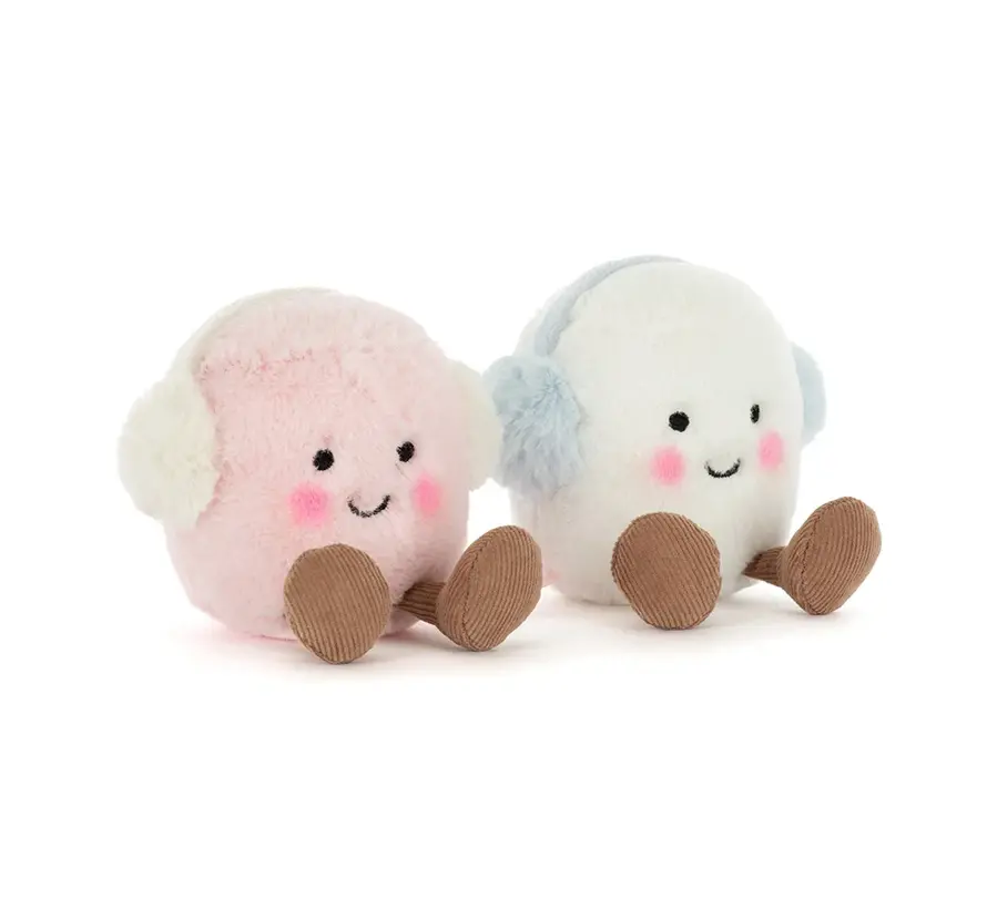 Knuffel Amuseables Toastie Pink and White Marshmallows