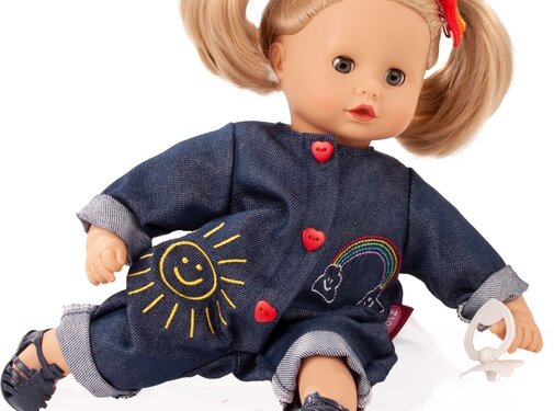 Götz Muffin, "Rainbow", blond haar, slaapogen, 33 cm
