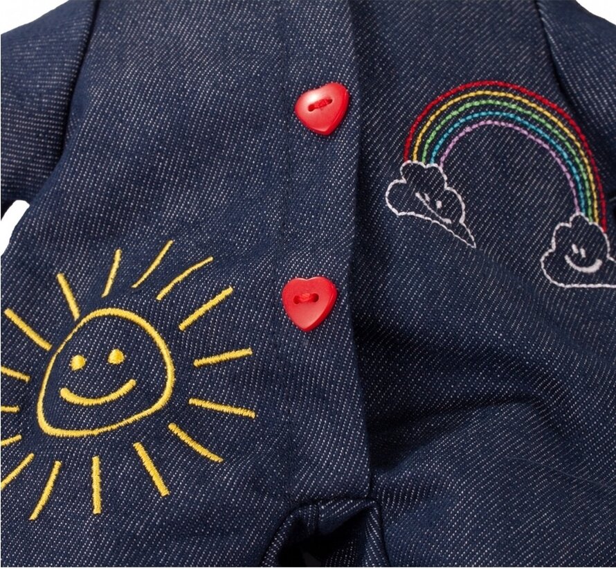 Muffin, "Rainbow", blond haar, slaapogen, 33 cm