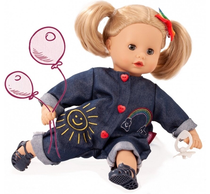 Muffin, "Rainbow", blond haar, slaapogen, 33 cm