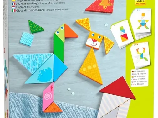 Haba Houten Blokken Legspel Kleurrijke Tangrammix