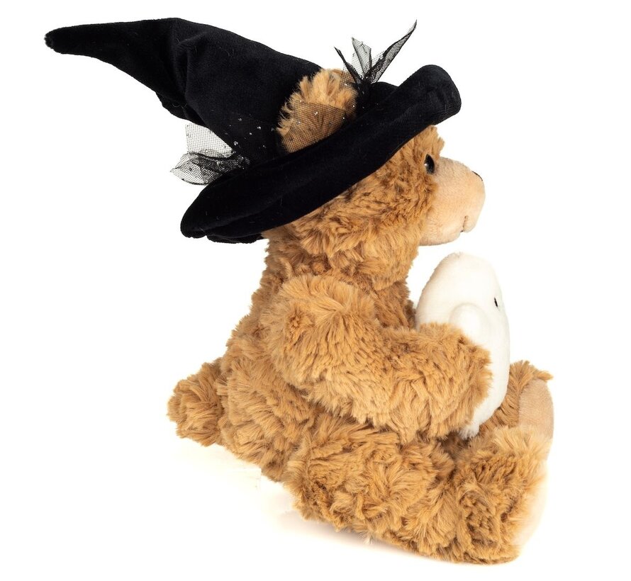 Cuddly Halloween Teddy Bear with Ghost 20cm