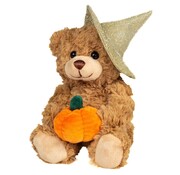 Hermann Teddy Knuffel Halloween Teddybeer met Pompoen 20cm