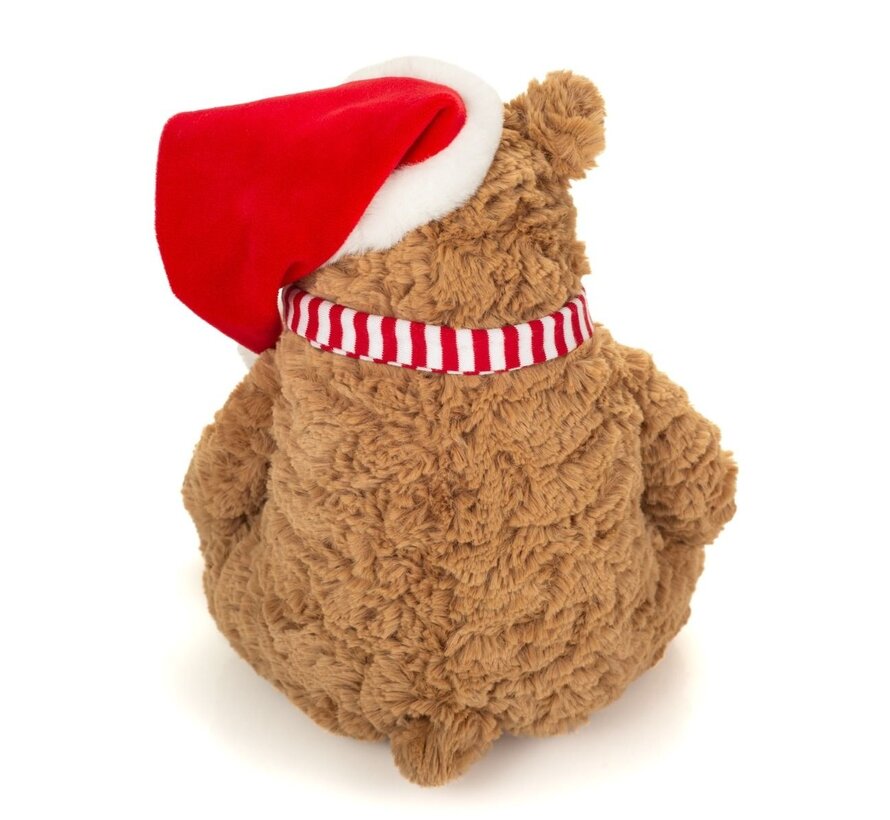 Knuffel Bruine Beer Howard Kersteditie 34cm