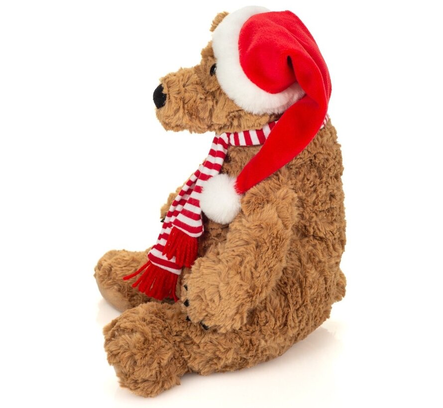 Knuffel Bruine Beer Howard Kersteditie 34cm