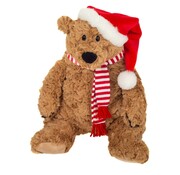 Hermann Teddy Cuddly Brown Bear Howard Christmas Edition 34cm