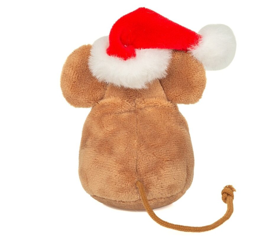 Cuddle Christmas Mouse with Cookie 11cm