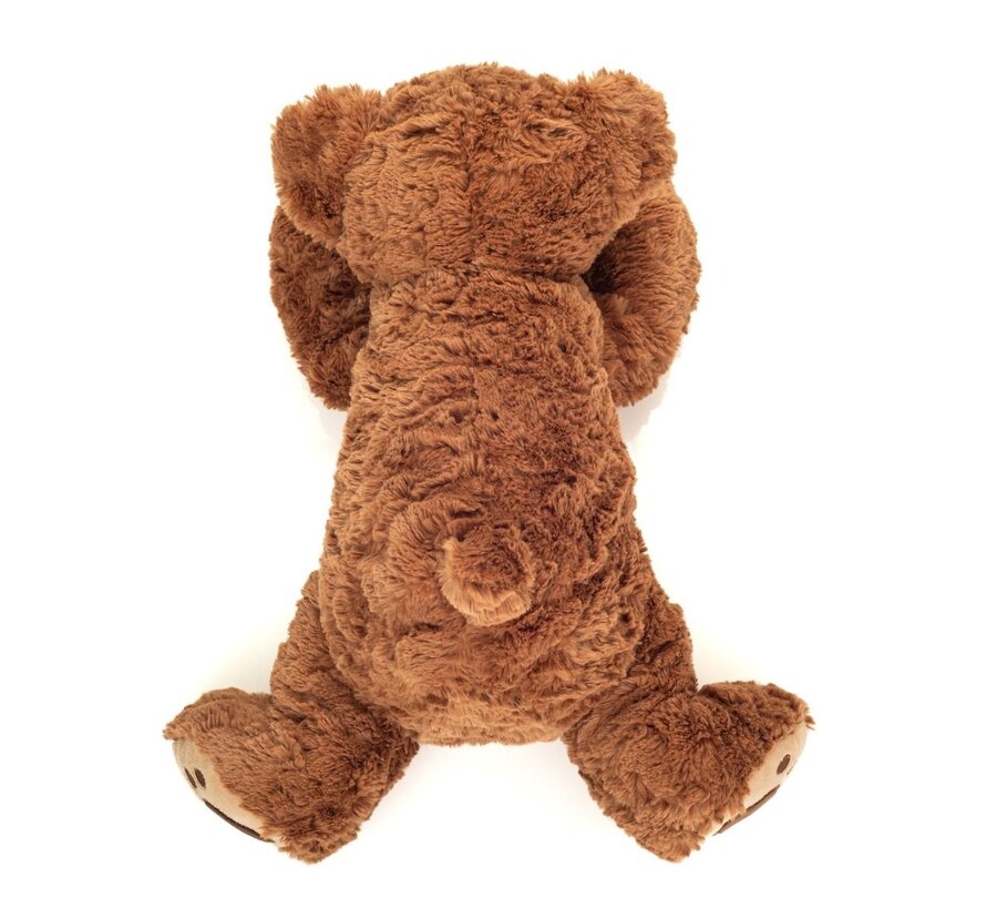 Knuffel Teddybeer Bruin Liggend 40cm