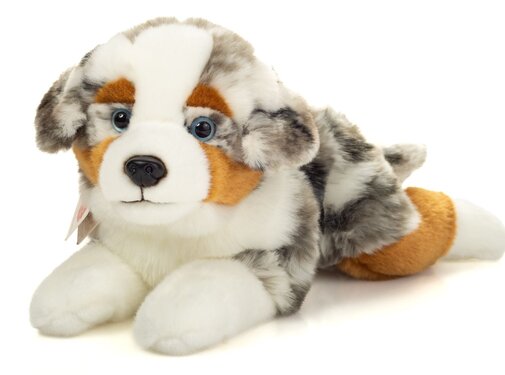 Hermann Teddy Knuffel Australian Shepherd Liggend 40cm