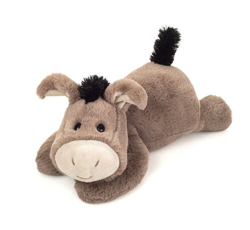 Hermann Teddy Knuffel Ezel Eddy Liggend 38cm