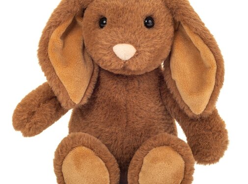 Hermann Teddy Knuffel Haas Cara Donkerbruin 25cm