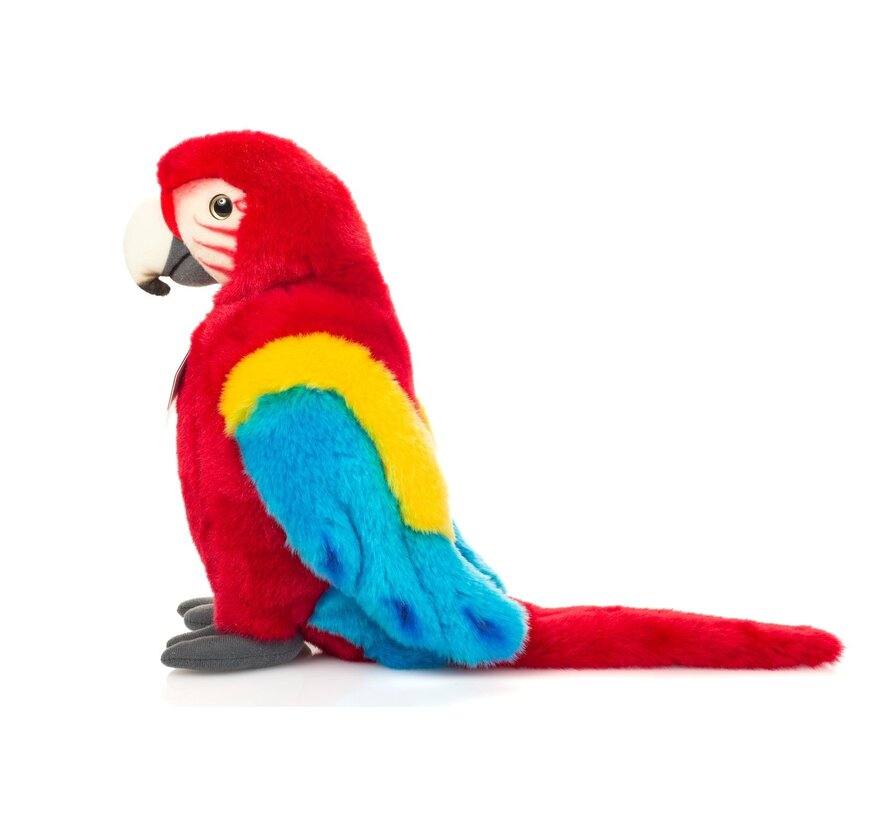 Knuffel Papegaai Scharlaken Ara Rood 27cm