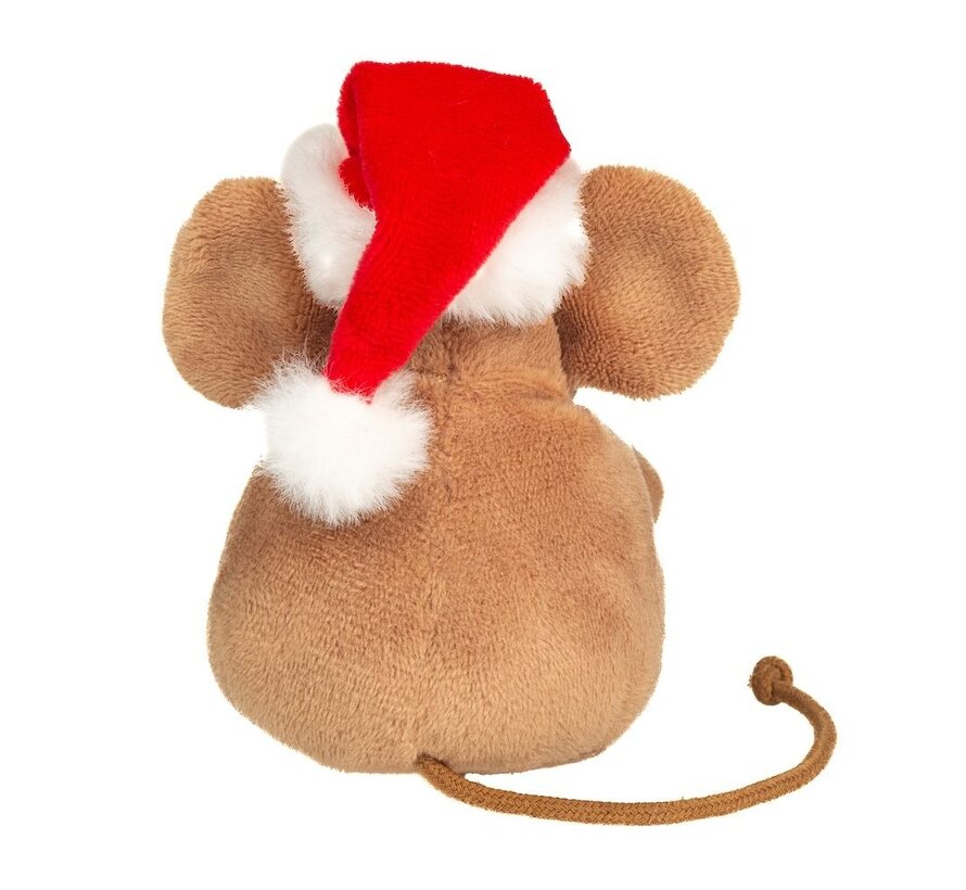 Knuffel Kerst Muis met Peperkoek 11cm