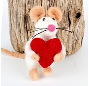 Sjaalmetverhaal Hanger Muis met Hart