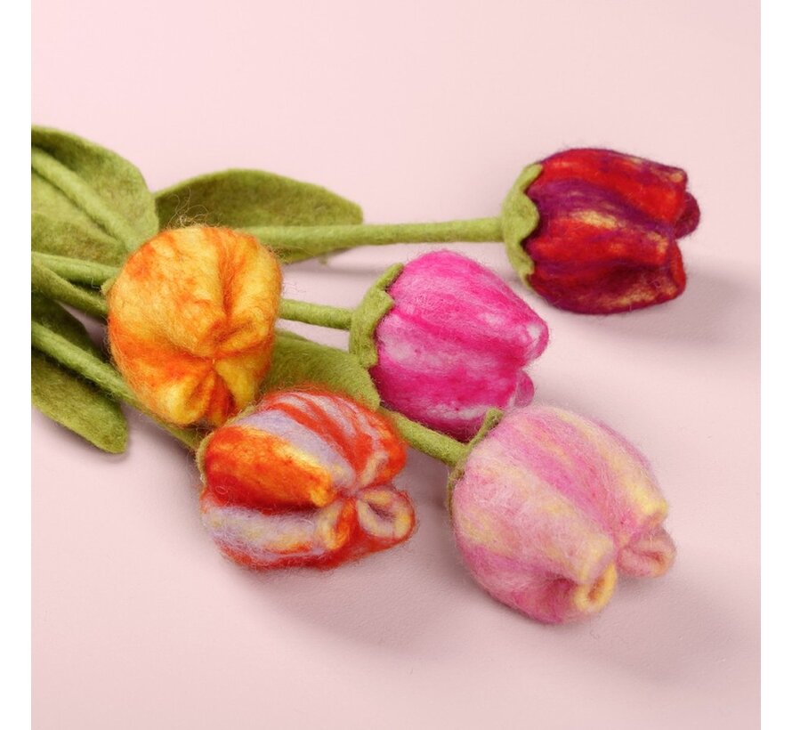 Vilten Tulp Olivia 32cm