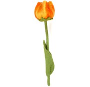 Sjaalmetverhaal Vilten Tulp Olivia 32cm