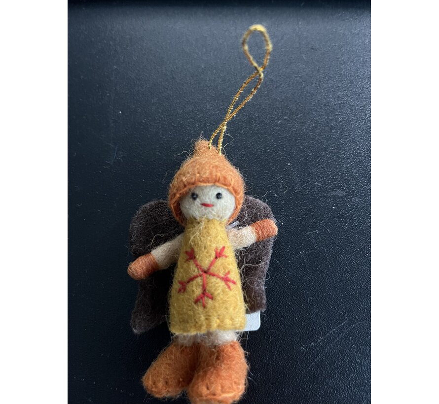 Hanger Feetje Okergeel