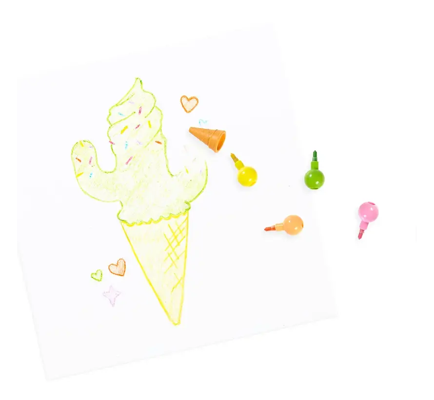 Regenboog Krijtjes met Gum