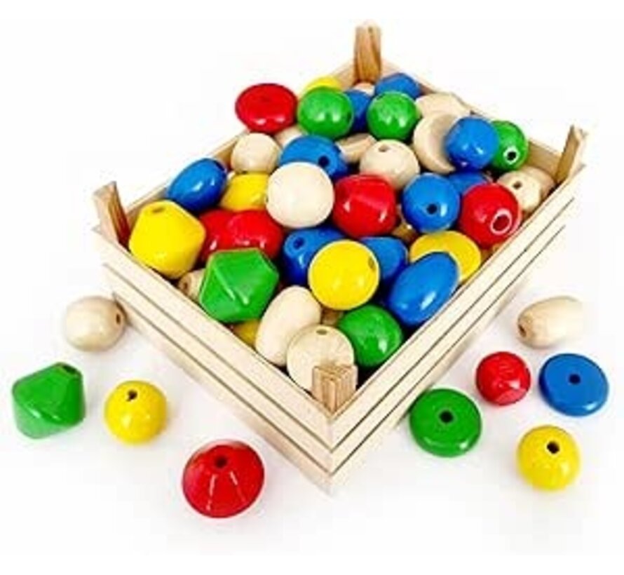 Houten Kralen Set 500gr
