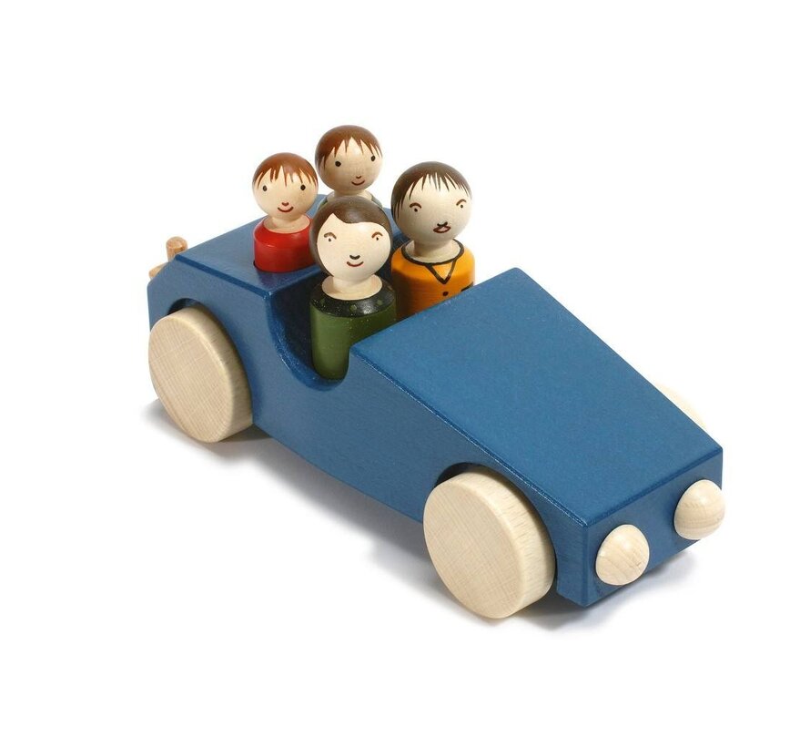 Auto met Aanhanger Philipp 3 Hout