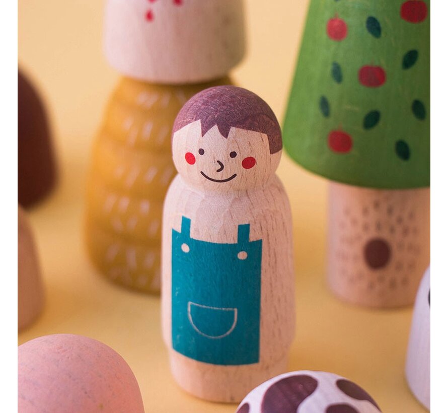 Houten Speelgoed My wooden world farm