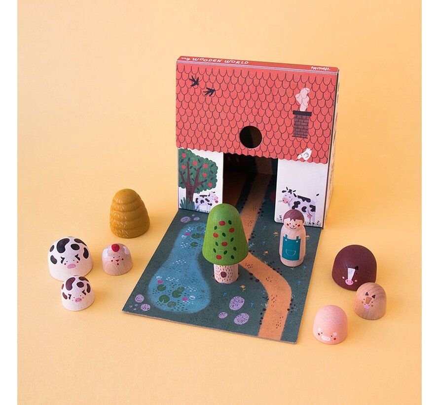 Houten Speelgoed My wooden world farm