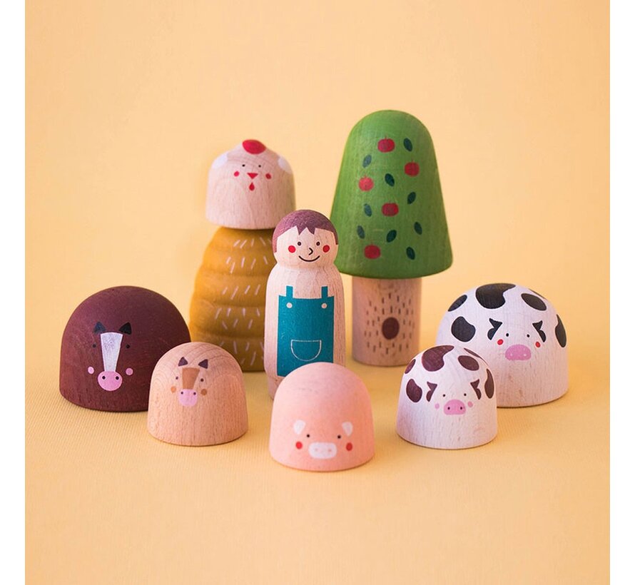 Houten Speelgoed My wooden world farm