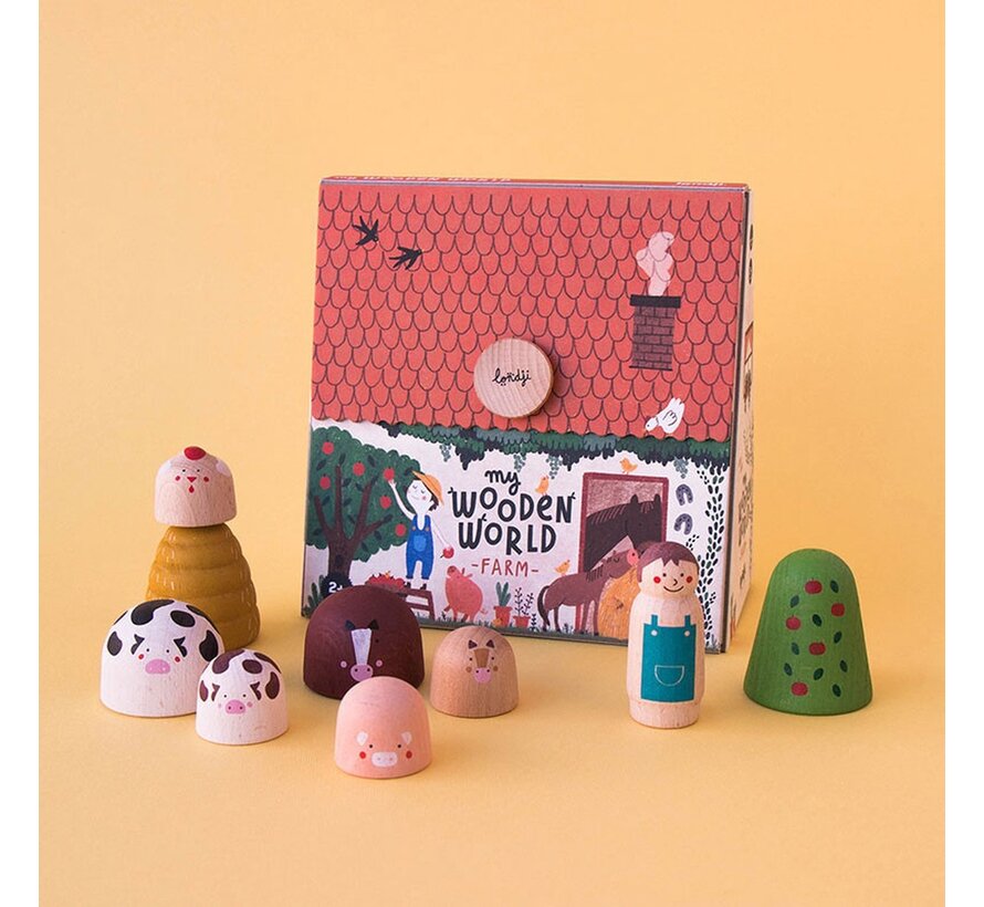 Houten Speelgoed My wooden world farm