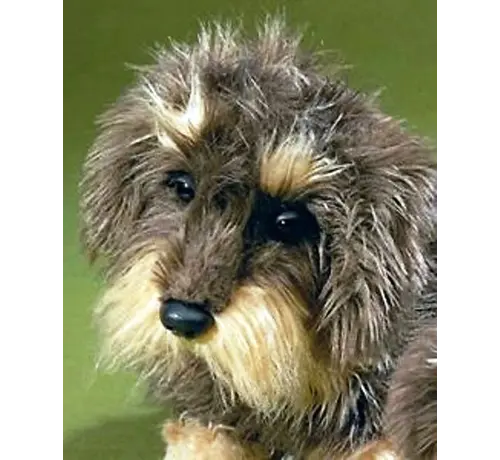 Förster Knuffel Ruwharige Teckel Zottel klein 19cm