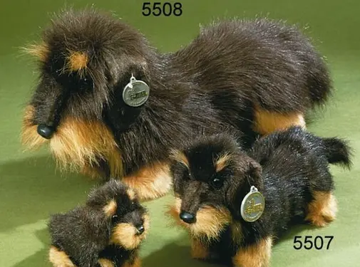 Förster Knuffel Ruwharige Teckel groot 45cm