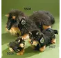 Knuffel Ruwharige Teckel mini 15cm